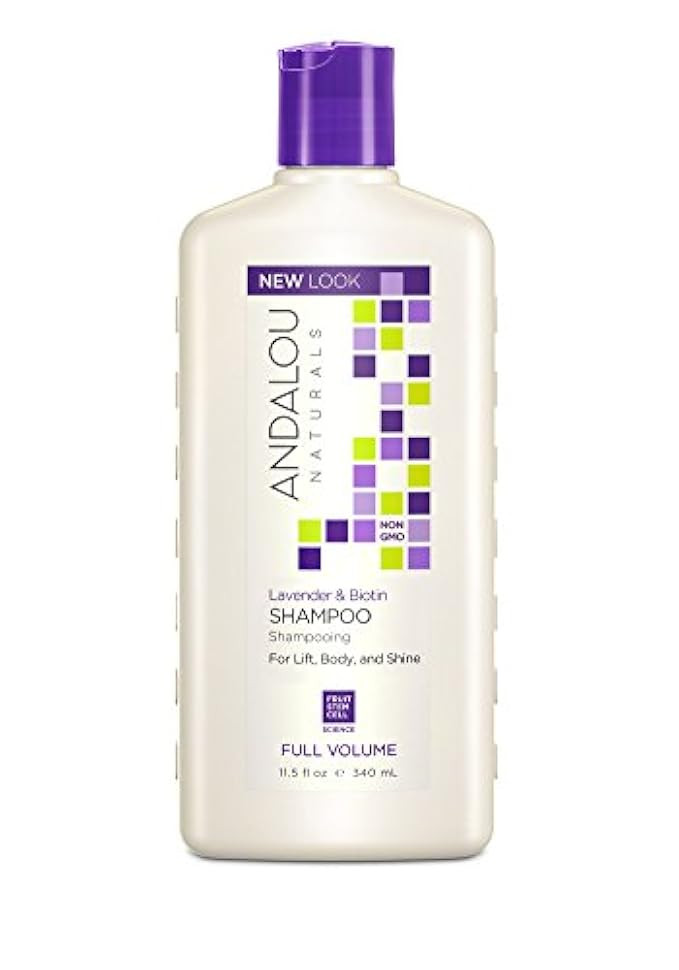Andalou Naturals Lavender & Biotin Full Volume Shampoo, 11.5 oz, Helps Smooth & Strengthen for Fulle | Amazon (US)