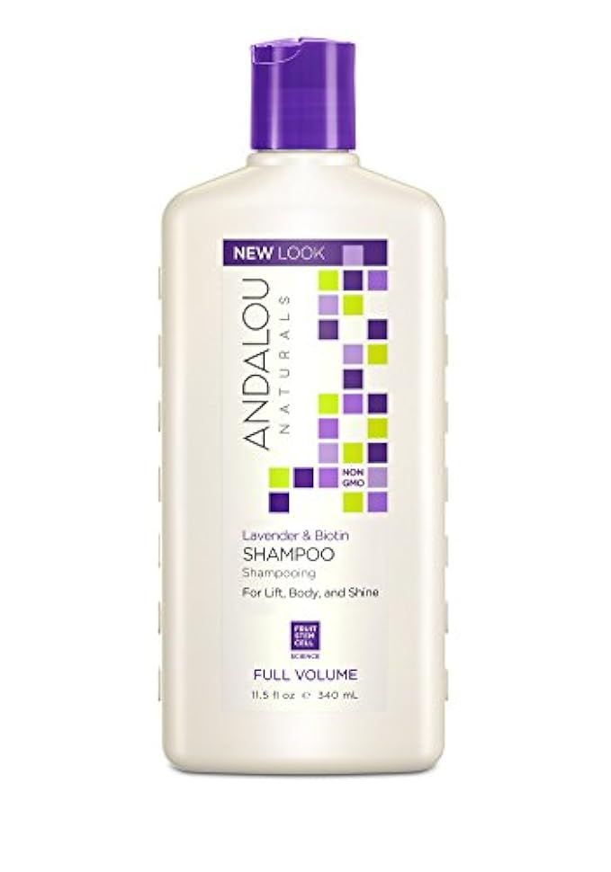 Andalou Naturals Lavender & Biotin Full Volume Shampoo, 11.5 oz, Helps Smooth & Strengthen for Fulle | Amazon (US)