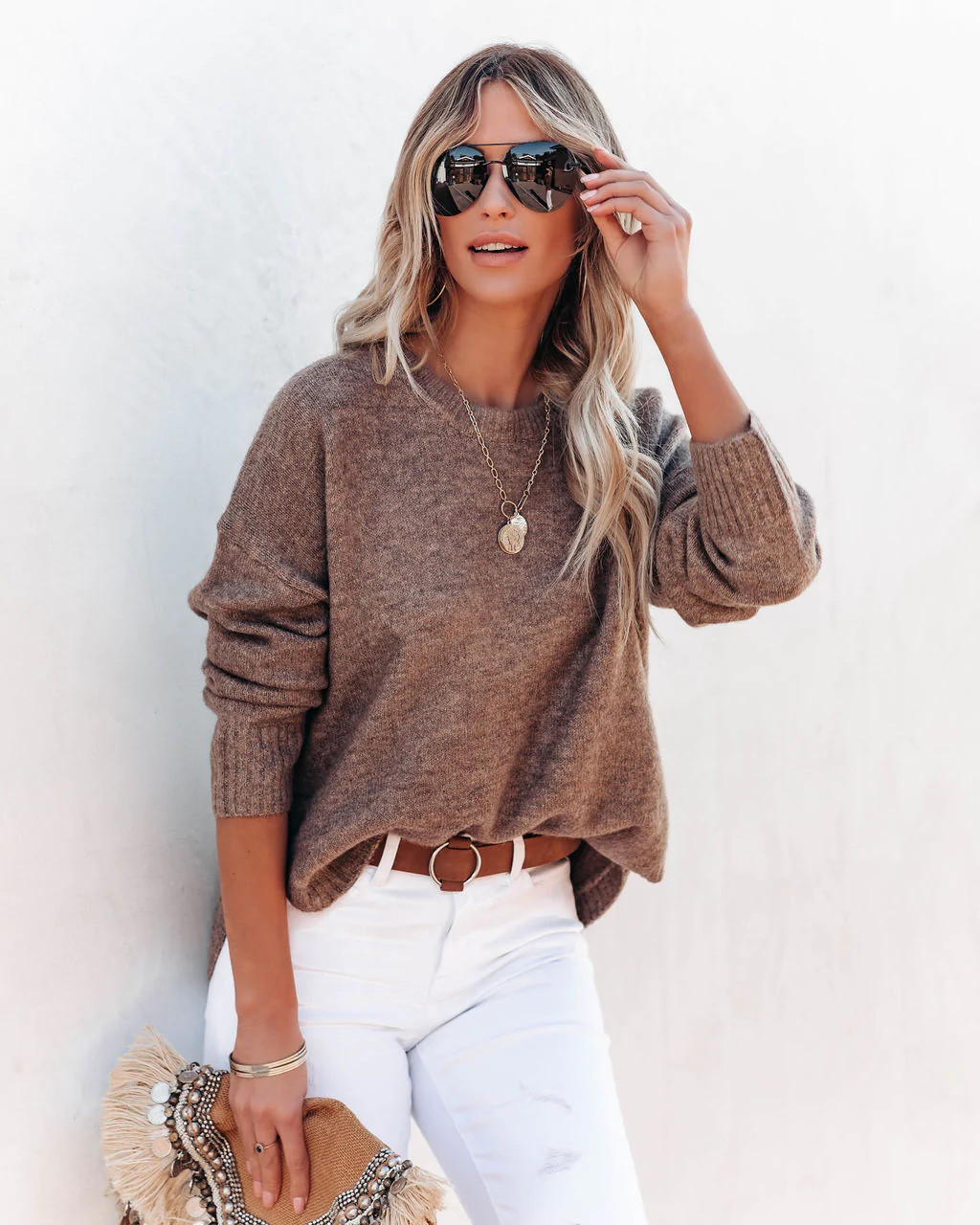 Waide Soft Knit Sweater - Mocha | VICI