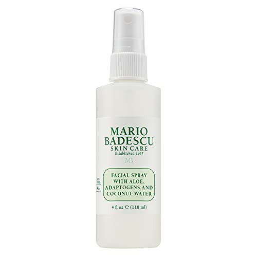 Mario Badescu Facial Spray with Aloe, Adaptogens & Coconut Water – Hydrating Face Mist for Dewy Glow, Lightweight Refreshing Skin Spray with Hyaluronic Acid & Niacinamide, 4 Fl Oz | Amazon (US)