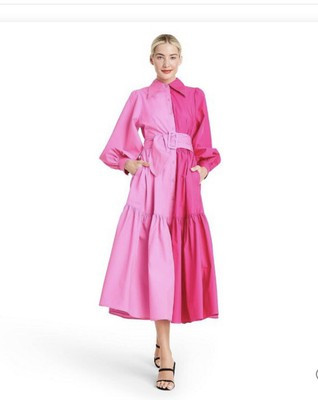 Christopher John Rogers x Target - Long sleeve two tone shirt dress size 0  | eBay | eBay US
