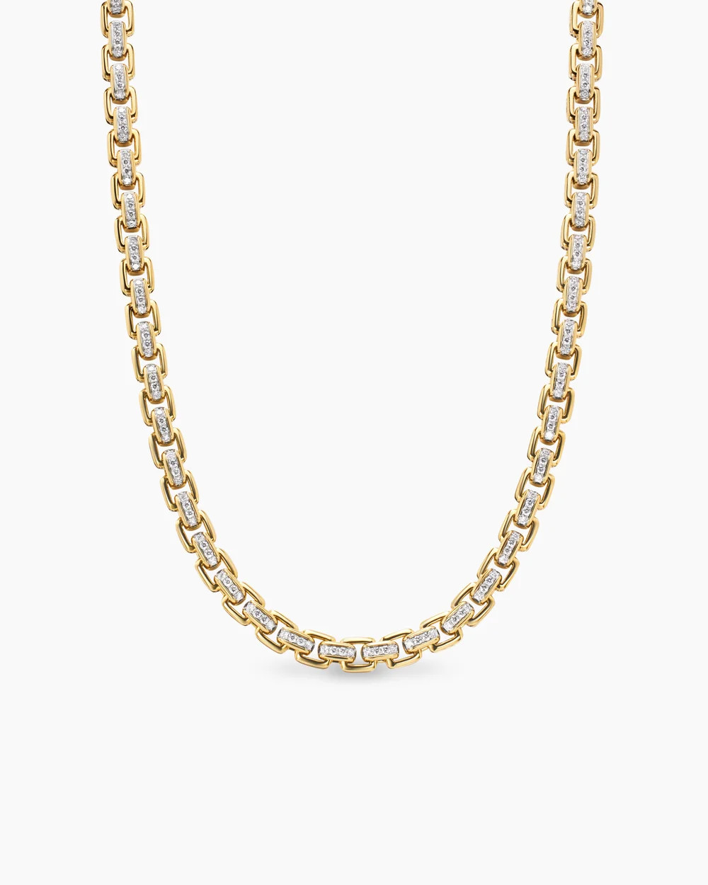 David Yurman | Box Chain Necklace in 18K Yellow Gold, 7.5mm | David Yurman