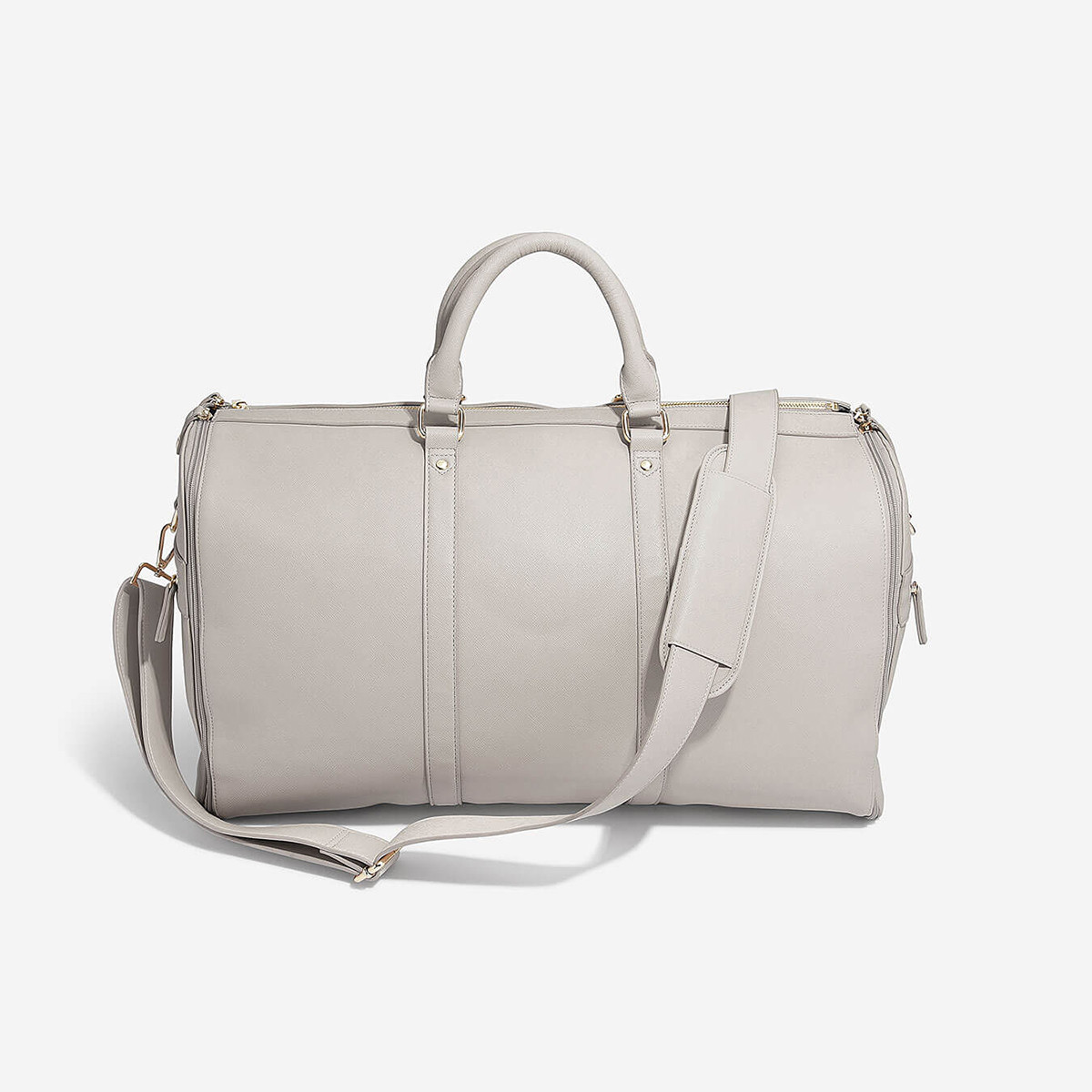 Stackers Weekender Garment Bag Taupe | The Container Store
