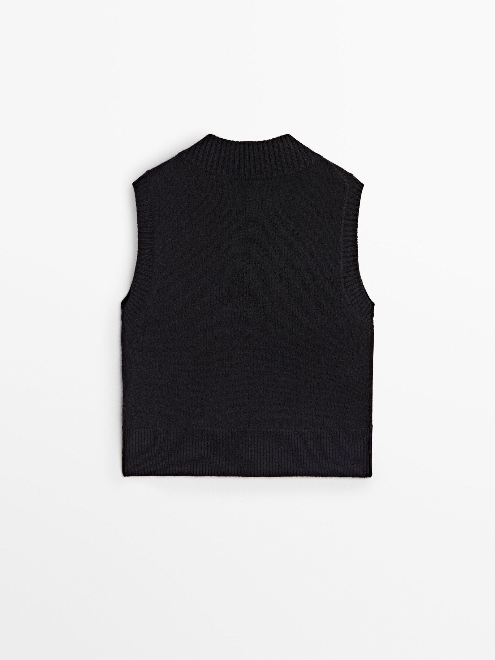 100% cashmere short vest | Massimo Dutti UK