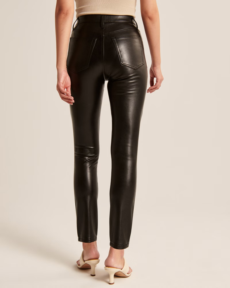 Vegan Leather Skinny Pant | Abercrombie & Fitch (US)