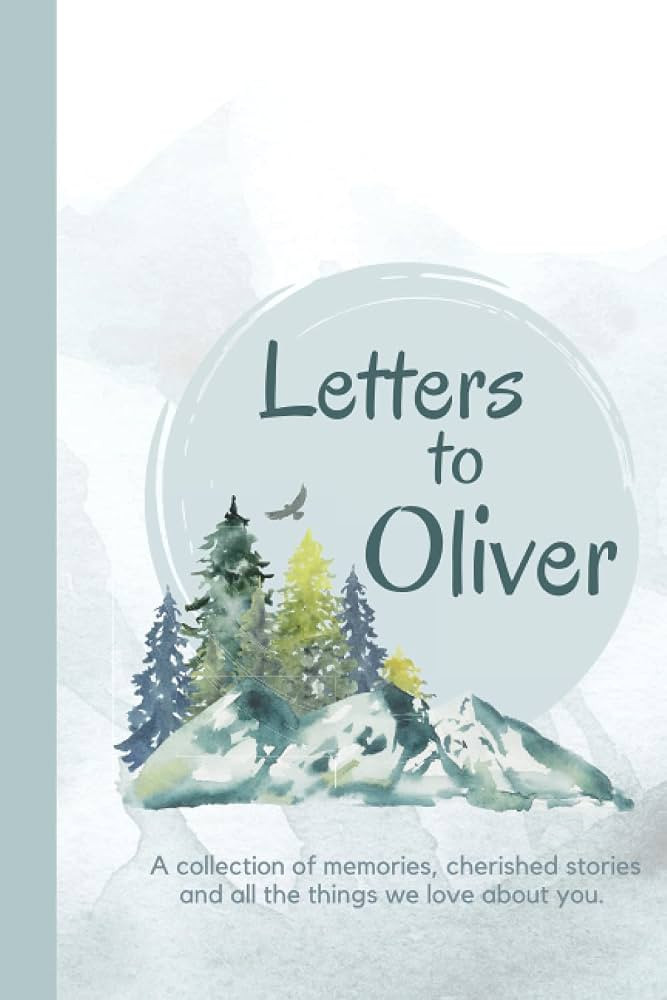 Letters to Oliver: A personalized, modern baby book for busy parents (mountain watercolor- 120 pa... | Amazon (US)