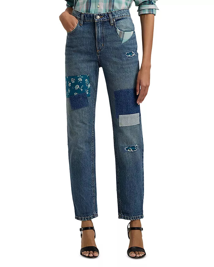 Ralph Lauren Patchwork Boyfriend Tapered Ankle Jeans in Dusk Indigo Back to results -  Women - Bl... | Bloomingdale's (US)