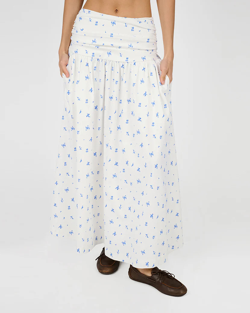 Ruched Waist Midi Skirt | We Wore What