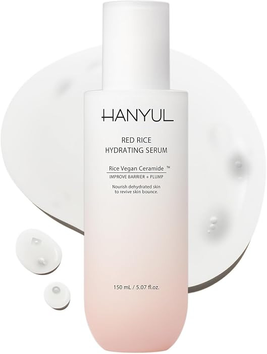 HANYUL Red Rice Hydrating Serum with Vegan Ceramide & Squalane | Korean Face Serum for Plumping H... | Amazon (US)