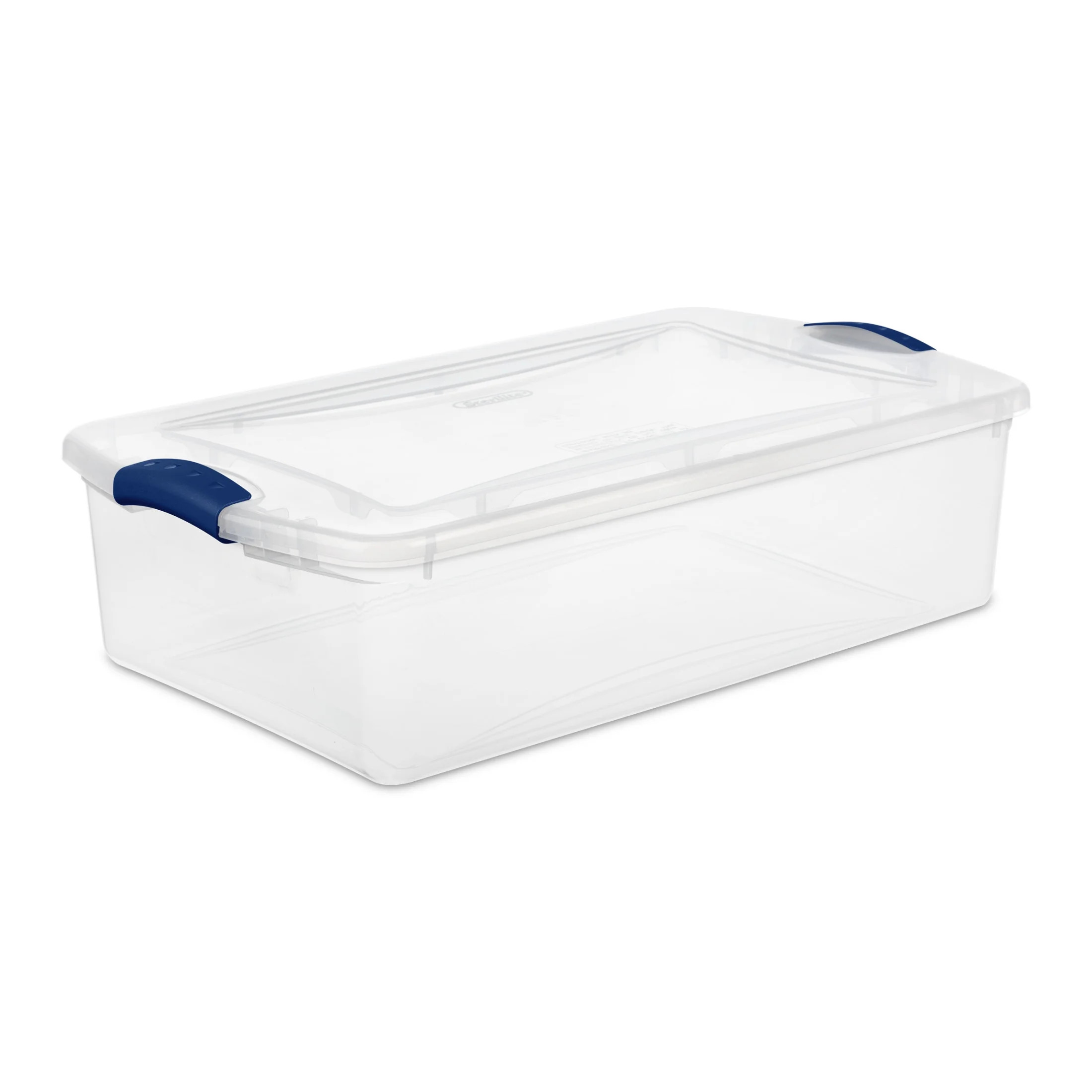 Sterilite 32 Quart Medium Latching Storage Bin, Clear Plastic Storage Container with Latch Lid, B... | Walmart (US)