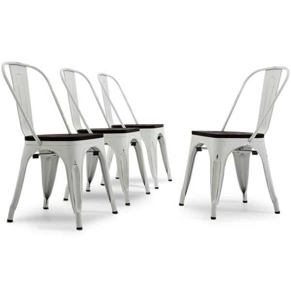 Linzy 33.5'' H Metal Stacking Side Chair | Wayfair North America