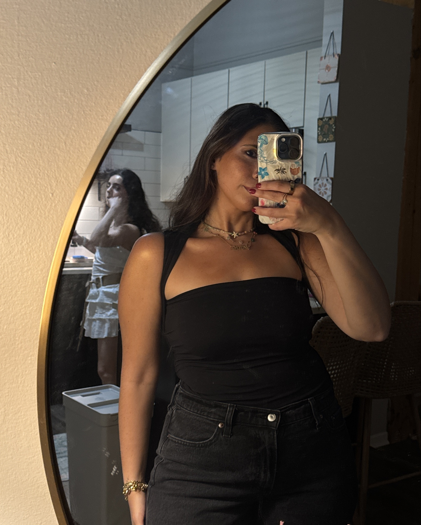 All black outfit for a night out 🖤
Top: M
Jeans: 29 regular 

#LTKMidsize #LTKFindsUnder50 #LTKStyleTip