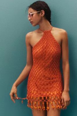 Significant Other Beaded Halter Mini Dress | Anthropologie (US)