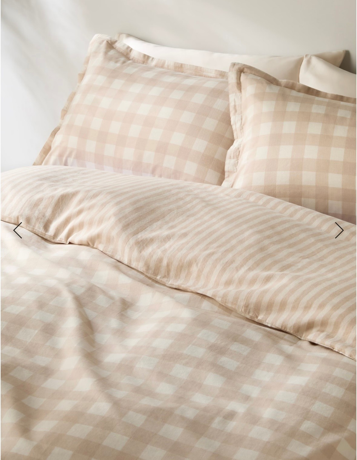 Neutral gingham bedding 

New bedding
Aesthetic beddingg

#LTKautumn #LTKhome #LTKuk