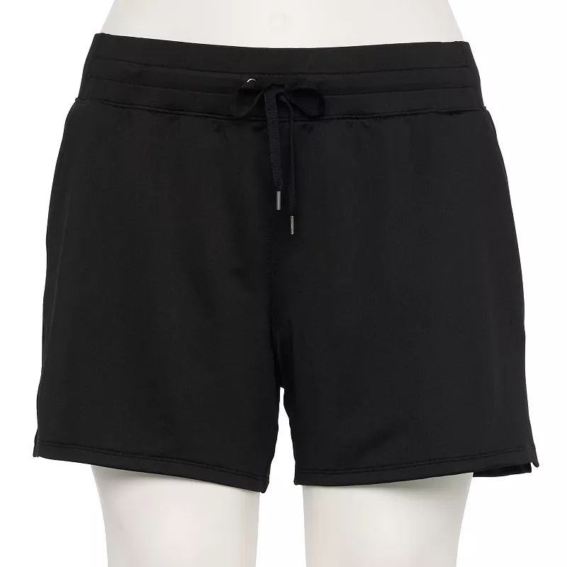 Plus Size Tek Gear Weekend French Terry Shorts, Women's, Size: 3XL, Black | Kohl's