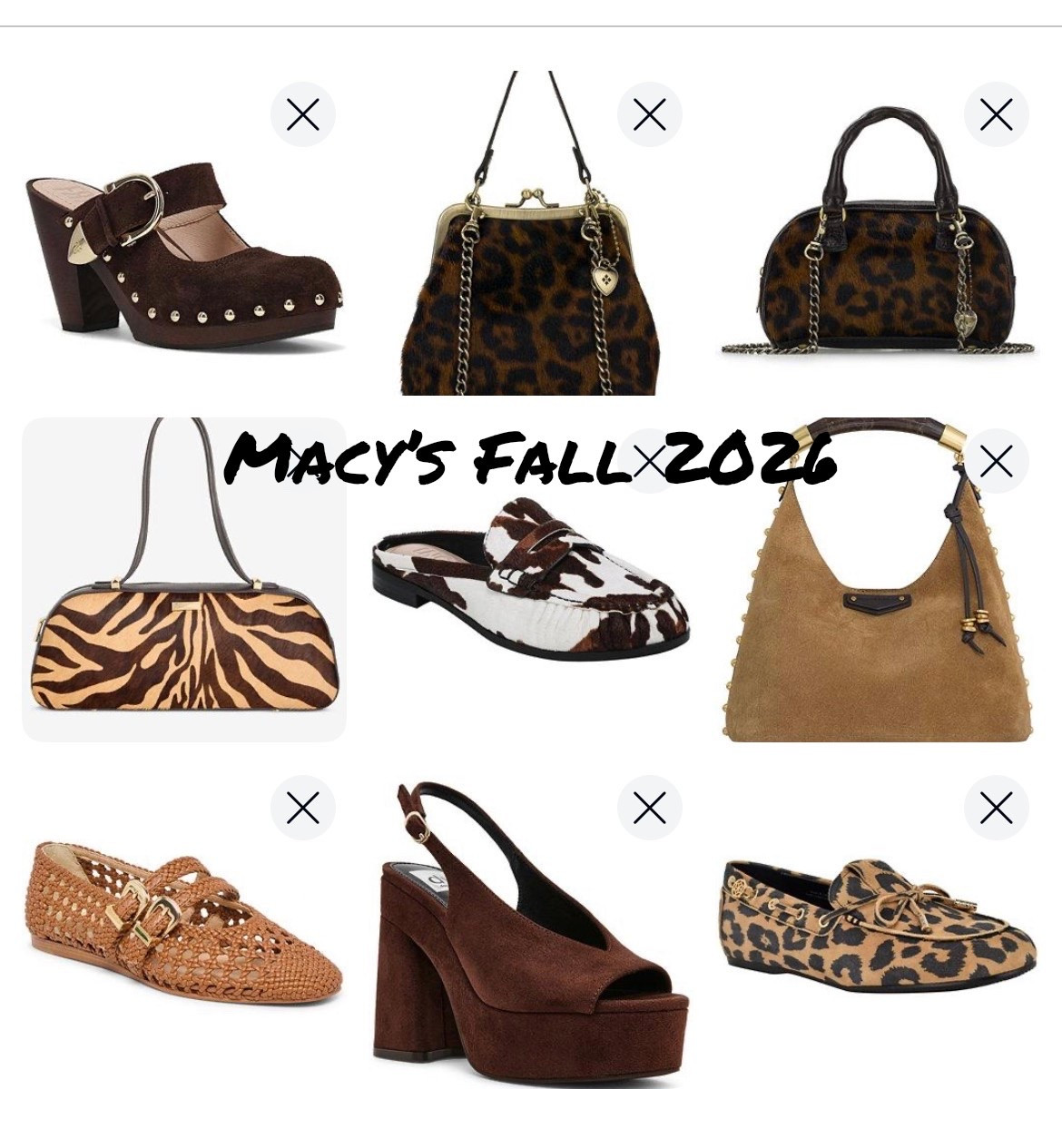 Fall finds from Macy's!! 🐆 Animal print everything has my heart this season 🤎
Leopard bags, zebra satchel, those cow-print mules... so classy and they go with everything!! Affordable and perfect for fall.
Which one would you grab first — the leopard handbag or the mules? 👇
#macys #macysfinds #fallfashion2026 #fall2026 #animalprint

#LTKgrwm #LTKOver40 #LTKvlog