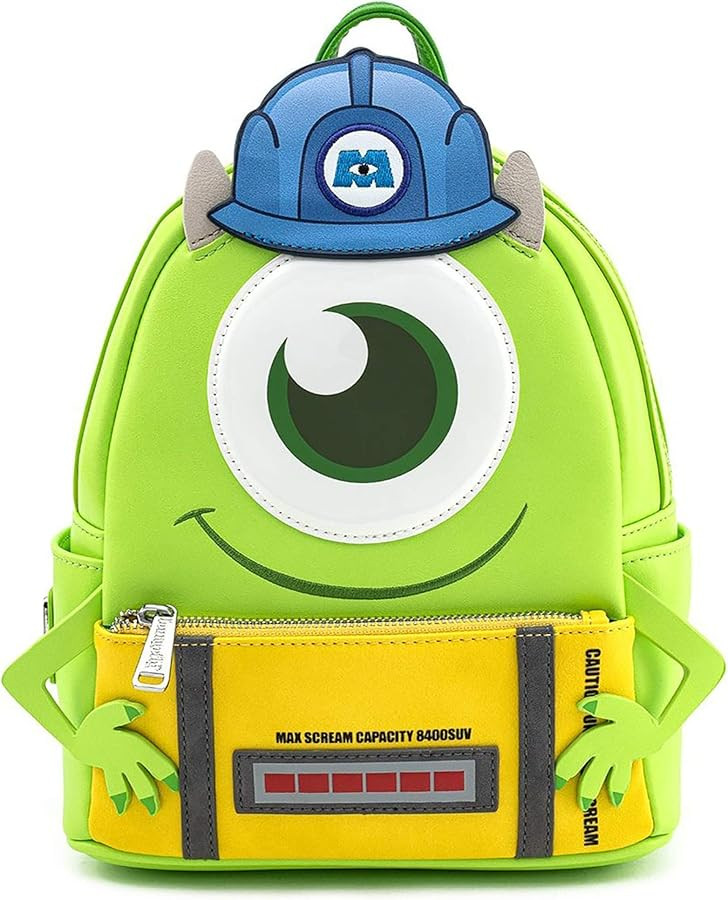 Loungefly Disney Monsters Inc Mike Wazowski Scare Cosplay Womens Double Strap Shoulder Bag Purse | Amazon (US)