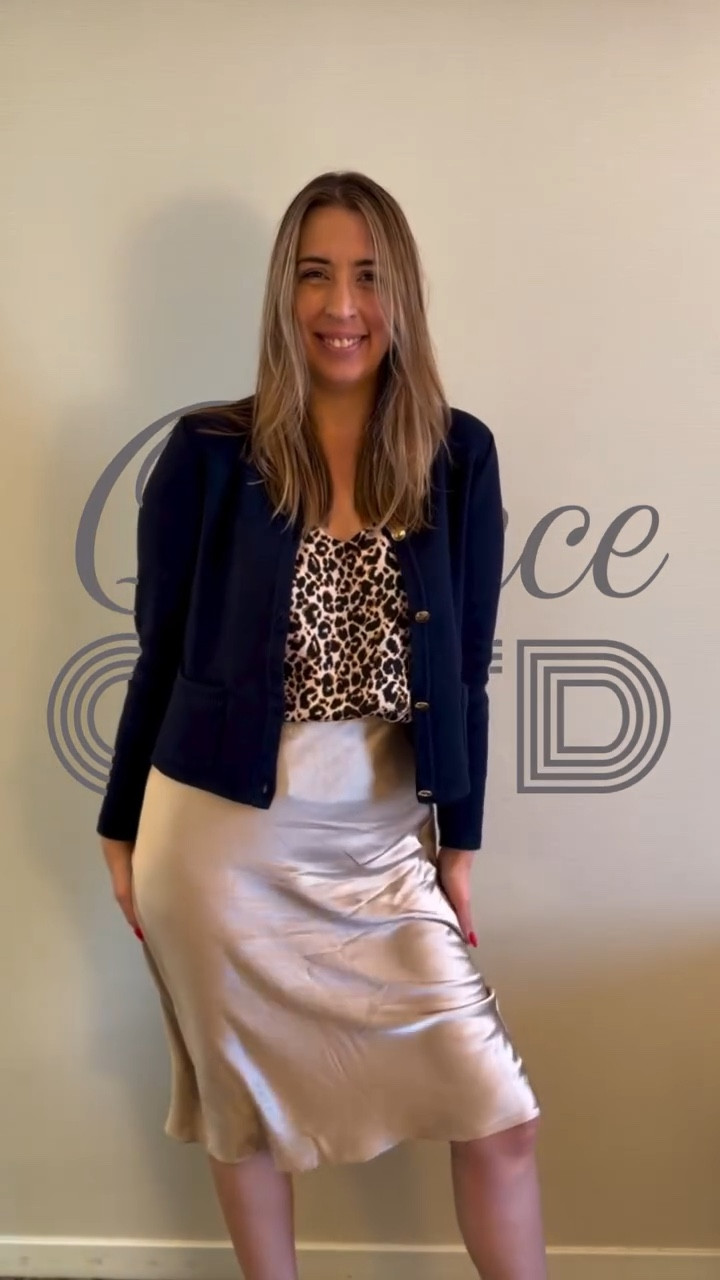 Quince OOTD but make it effortlessly put together 🤍

This silk midi skirt is that perfect drape that moves when you move. Paired it with a leopard cami and this soft blue cardigan with gold buttons and suddenly I look like I have plans (even if it’s just coffee and emails).

Every piece is from @onequince and the quality is unreal for the price. Timeless staples that actually feel luxe.

If you’re new to Quince, you can use my code INFG-26STYLEDWITHPAWS10 for 10% off your first purchase 🫶 #QuincePartner @Quince  

Gold silk skirt | blue cardigan outfit | elevated everyday style | affordable luxury basics | capsule wardrobe finds

#QuincePartner #QuinceStyle #AffordableLuxury #EverydayStyle CozyChic

#LTKWorkwear #LTKootd #LTKTall