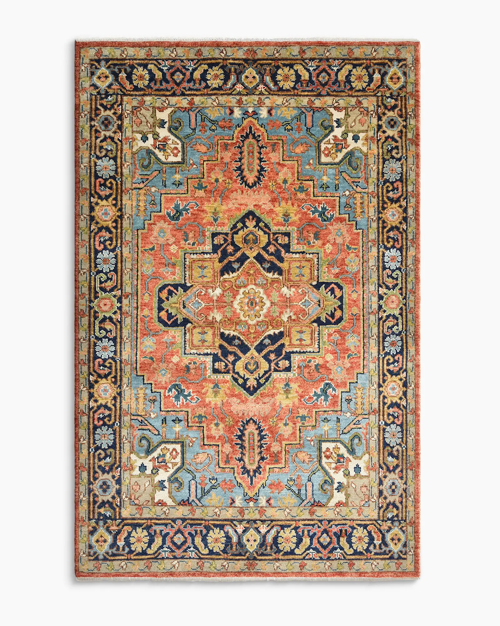 Sina Hand-Knotted Wool Rug in Red | Quince