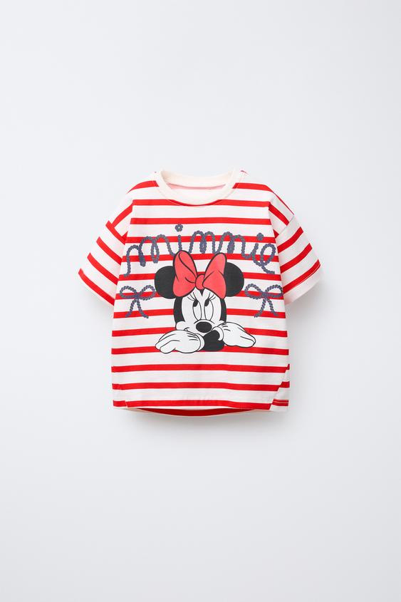 STRIPED MINNIE MOUSE © DISNEY T-SHIRT | Zara US