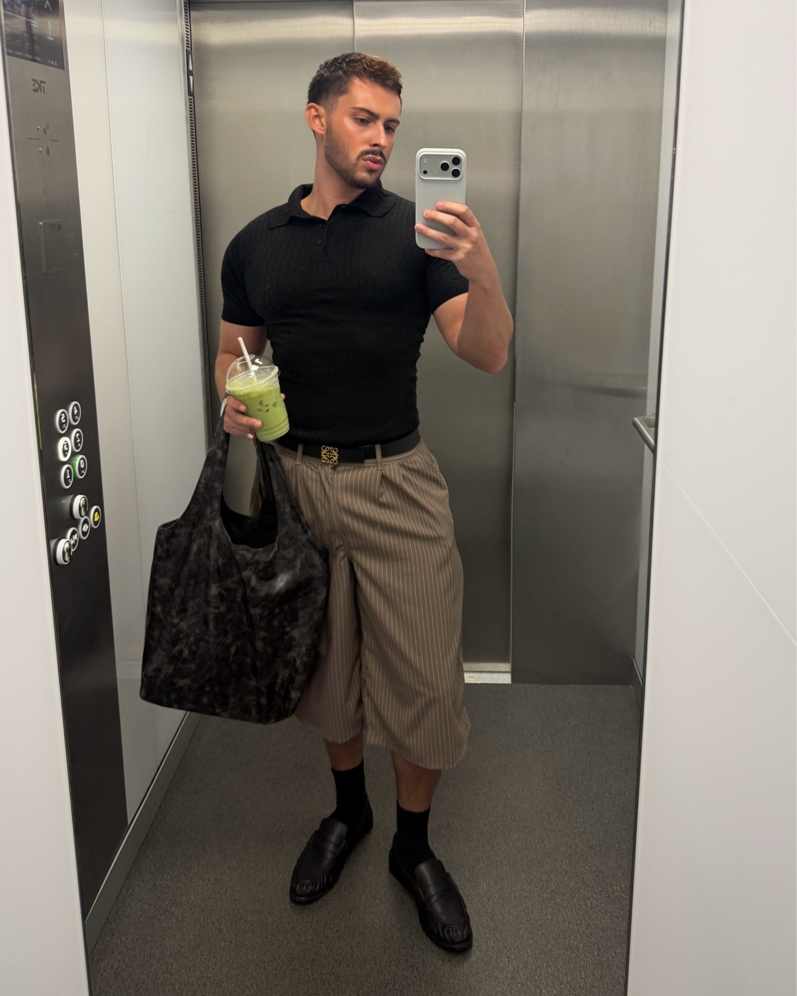 Friday ootd 🖤

Office wear, chic, menswear, jorts, loafers, polo, Loewe

#LTKsummer #LTKmens #LTKworkwear