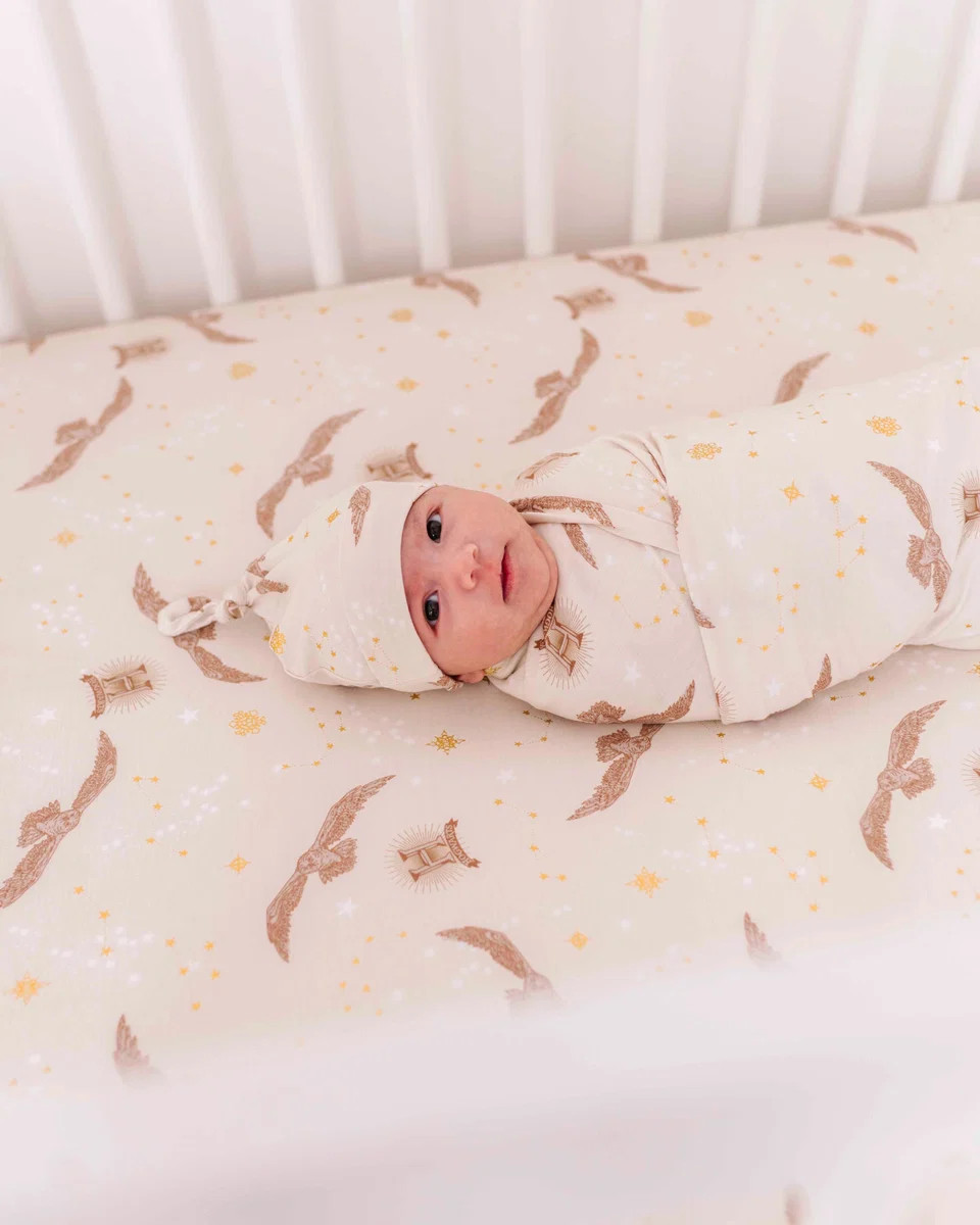 Harry Potter™ Hedwig’s Flight Crib Sheet | Bums & Roses