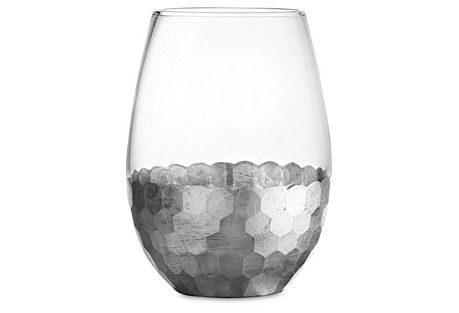 S/4 Daphne Stemless Glasses, Silver | One Kings Lane