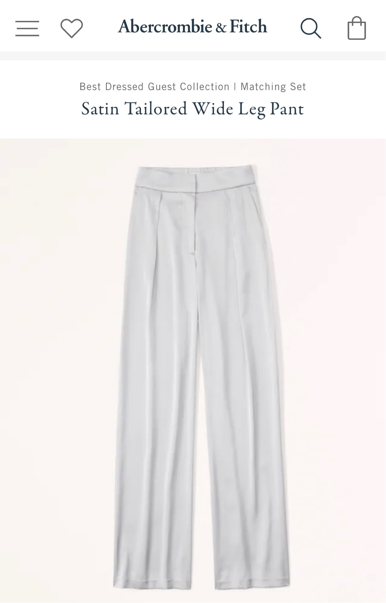 #abercrombie satin professional pants!