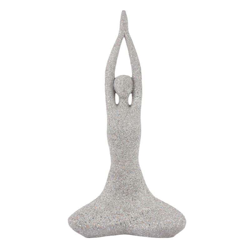 Peaceful Yoga Outdoor Garden Statue, 22" | At Home