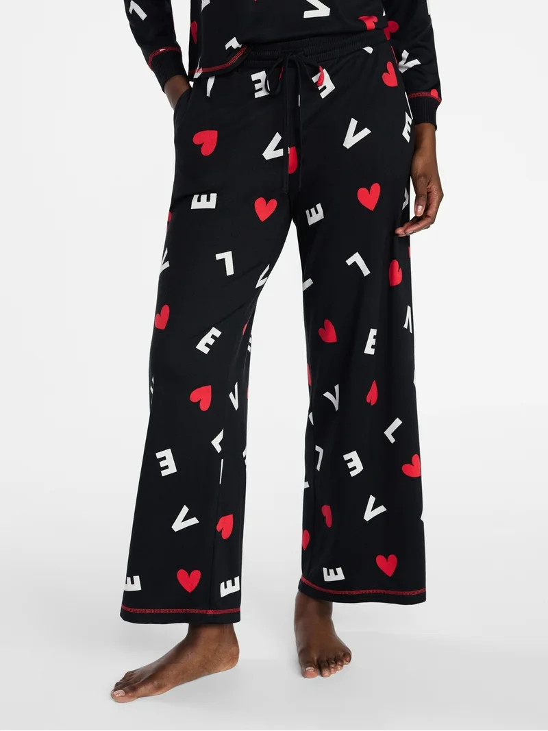 Joyspun Women's Cozy Lounge Collection Hacci Knit Sleep Pants, 29.5'' Inseam, Sizes XS-3X | Walmart (US)