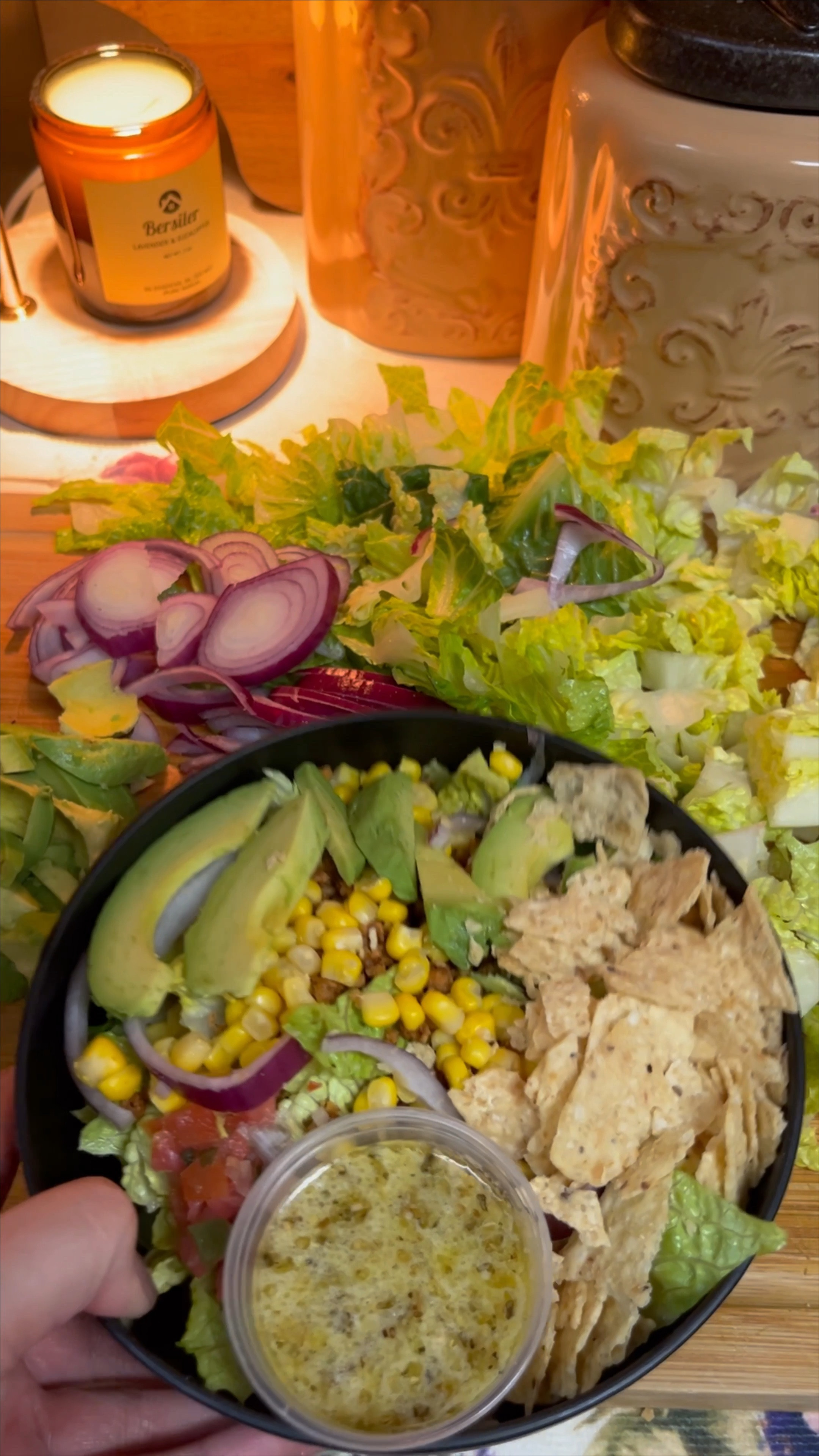 This Vegan Taco Salad hits the spot!😋 Sub for your fav Vegan dressing or eat as is, the pico de gallo makes a great dressing on its own!

#LTKfamily #LTKhome #LTKVideo