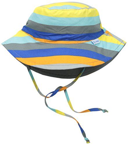 i play. Baby Reversible Bucket Sun Protection Hat, Gray/Multi Stripe, 9-18 Months | Amazon (US)