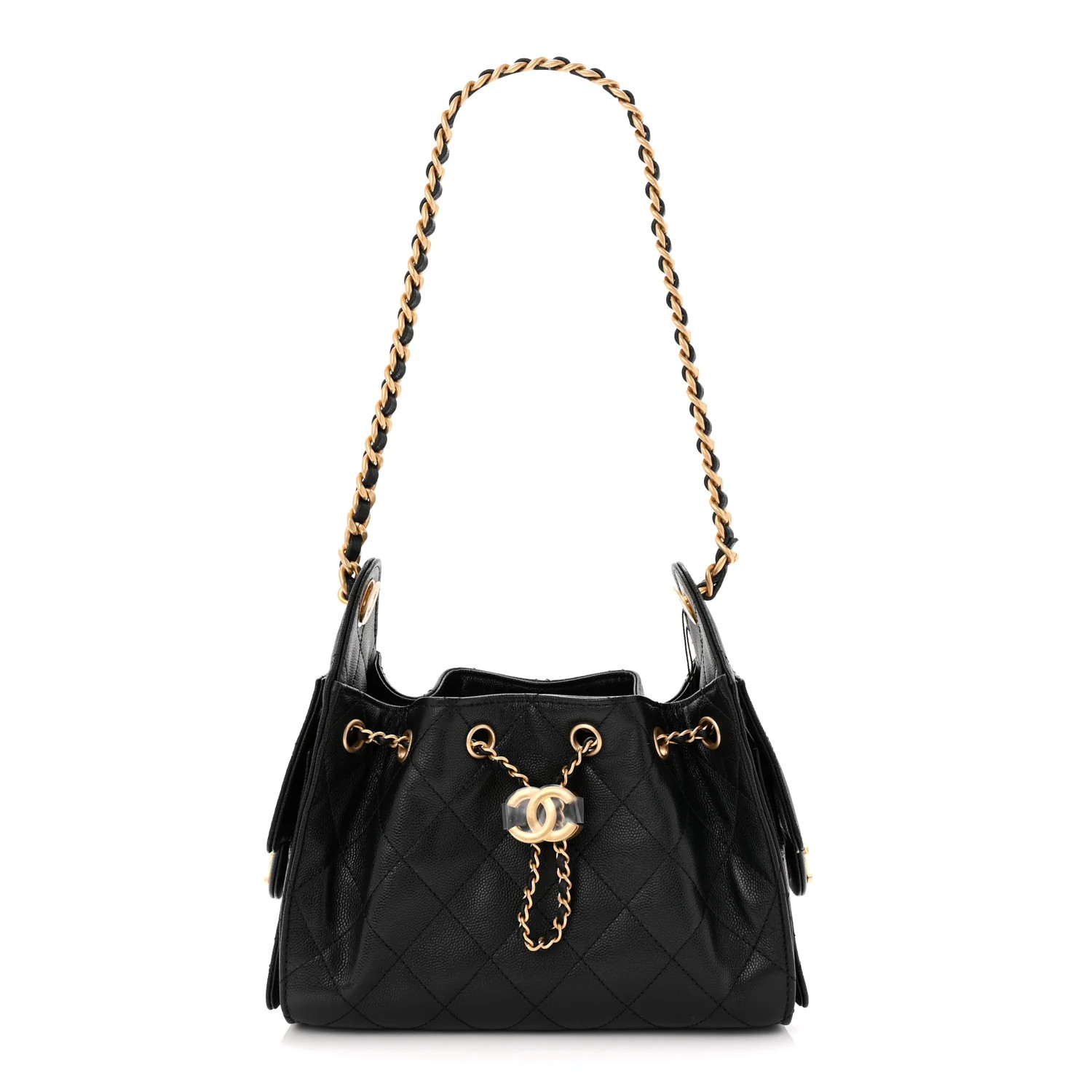 Caviar Quilted Mini Chanel 25 Handbag Black | FASHIONPHILE (US)