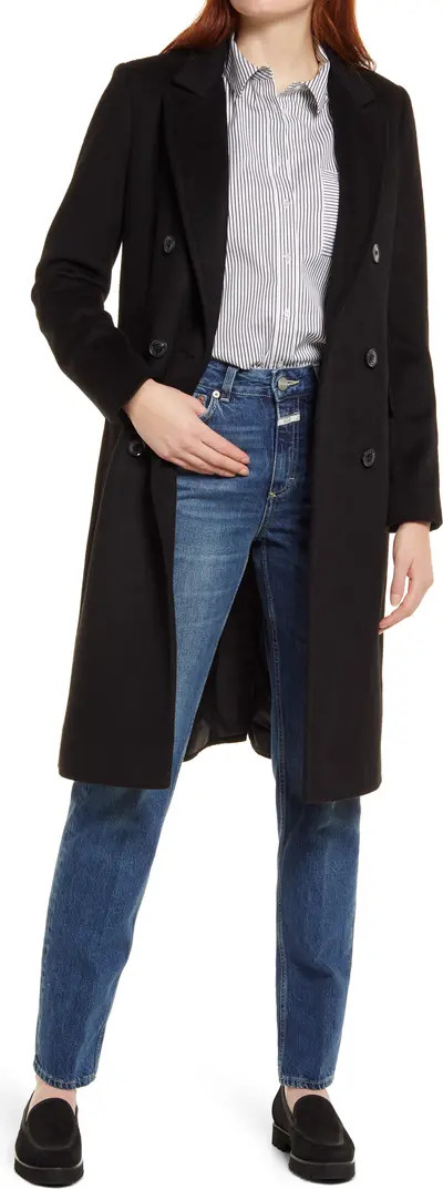 Double Breasted Wool Blend Coat | Nordstrom