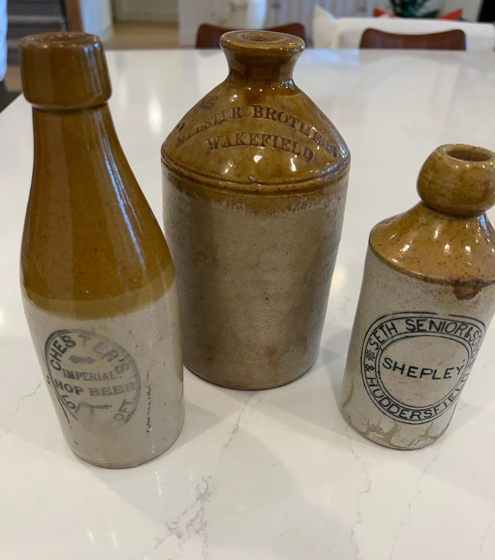 Vintage 19th Century Stoneware Beer Ginger Beer Liqueur Bottles western boho | Etsy (Global)