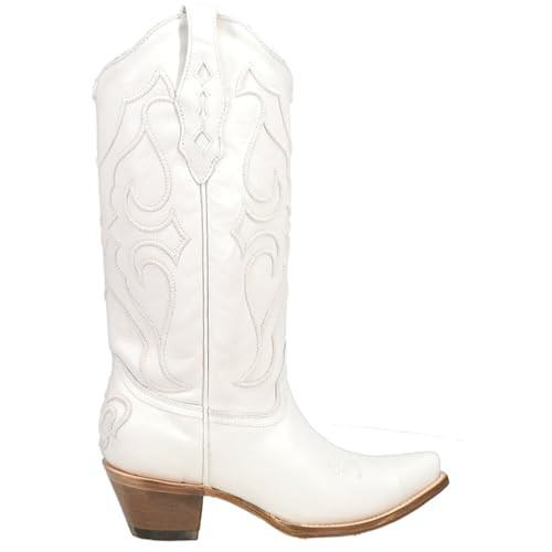 Corral Women's Embroidered Snip Toe Cowboy Boots (White, 9.5M US) | Amazon (US)