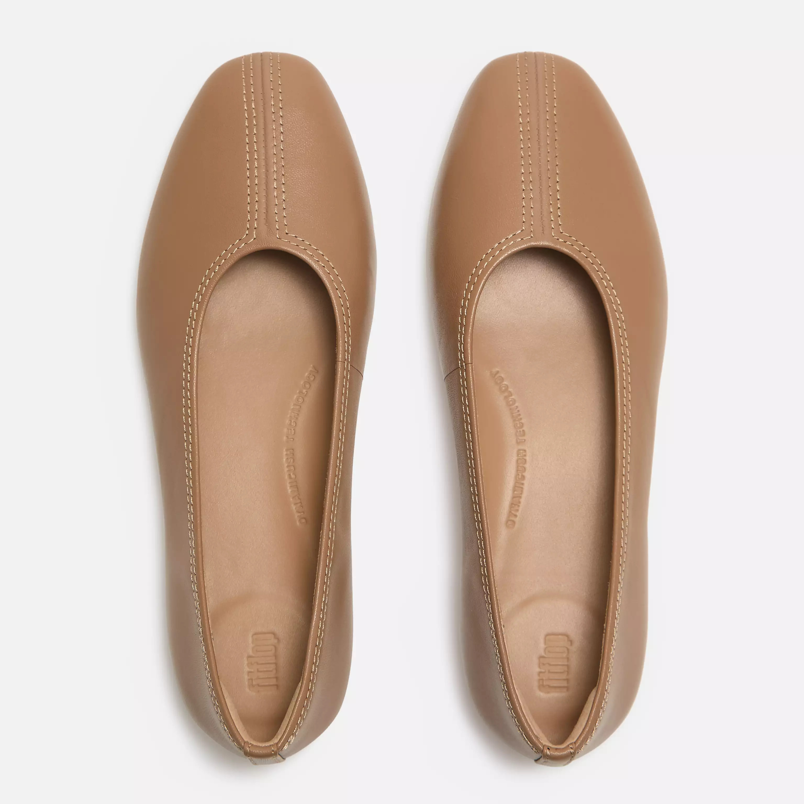 DELICATO High-Cut Soft-Leather Ballerinas | FitFlop (UK)