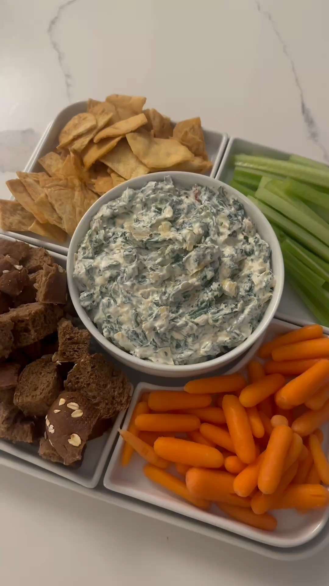 Spinach and artichoke dip￼! Quick, easy, & yummy app to make for your upcoming gatherings 😋￼

#LTKFamily #LTKParties #LTKHome