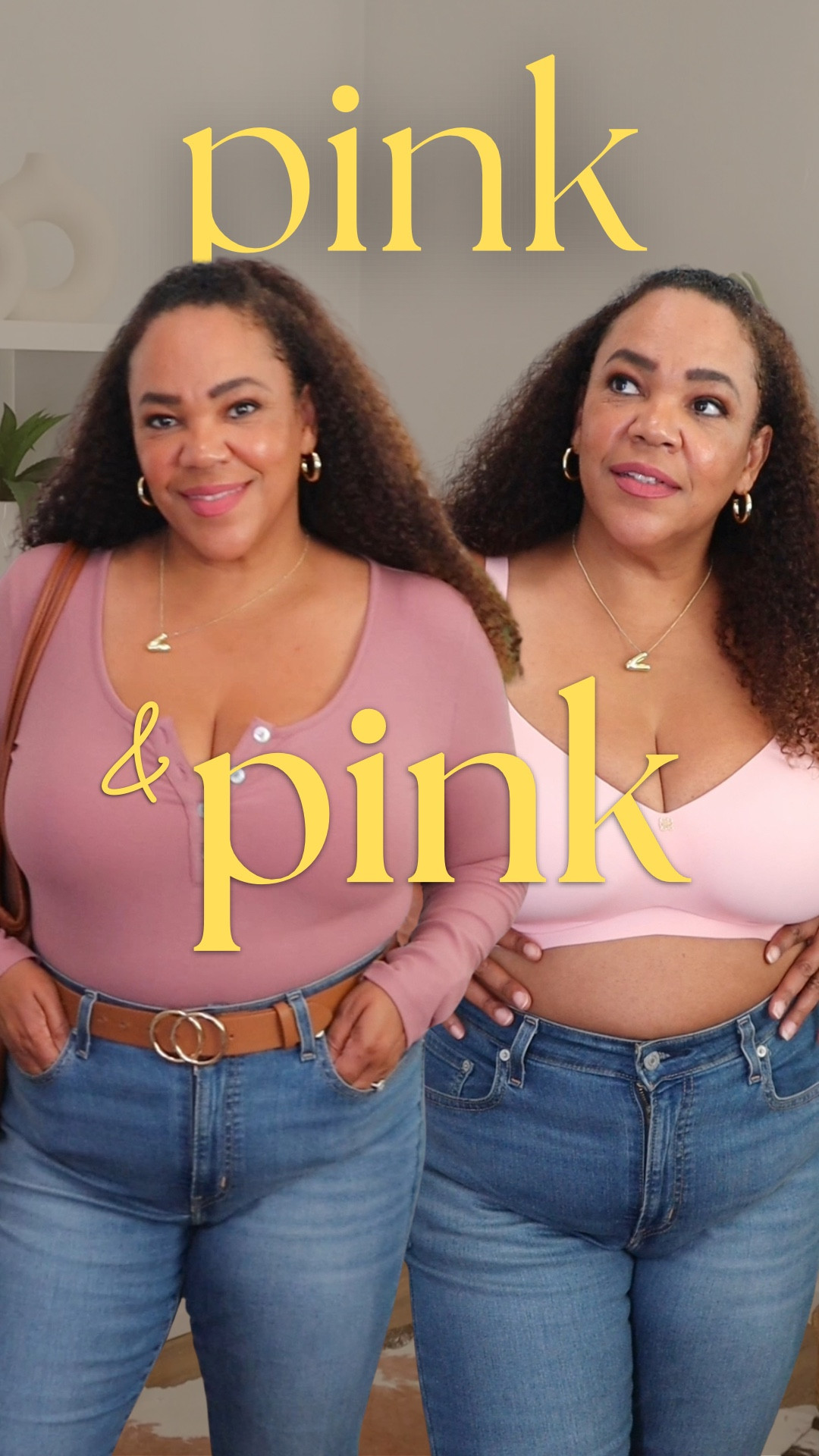 Pink 💕on pink 💕is the vibe [ad] The Honeylove CloudEmbrace Bra is one of my go to bras. This wire free t-shirt bra is comfy,  super soft while it smooths, and supports! It has convertible straps too. #honeylovepartner

💥Listen 👋🏾 Use my promo code link for 20% off!! - go to my link in Bio💥 #honeylovepartner

Promo code link 🫶🏾 https://checkout.honeylove.com/VRODRIGUEZ  

#LTKMidsize #LTKOver40