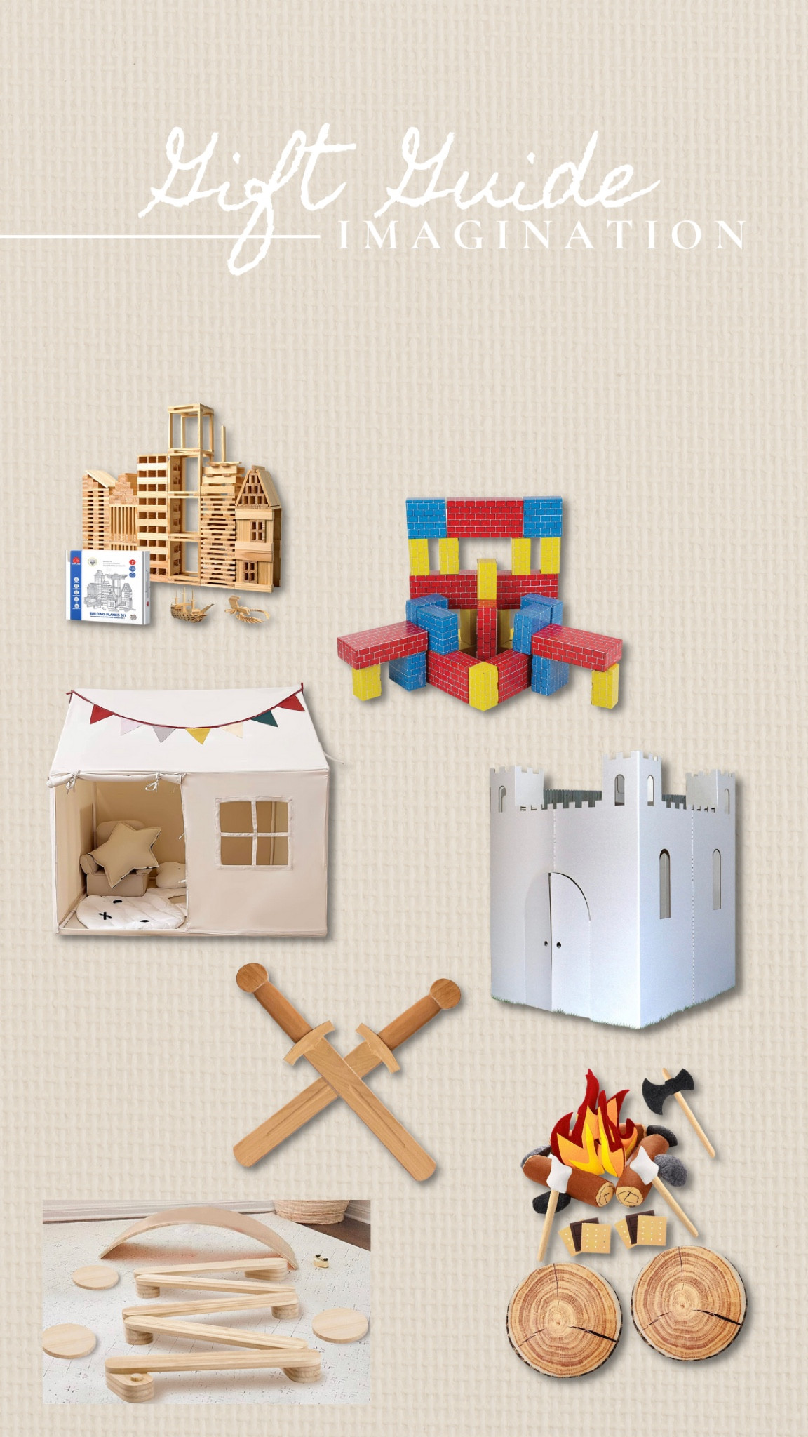 Free play gift ideas, kids gift ideas, gift ideas, family gifts, kids tent, gift list, kids gifts, pretend play, imagination games, gift guides, holiday gift guide

#LTKHoliday #LTKSeasonal #LTKkids