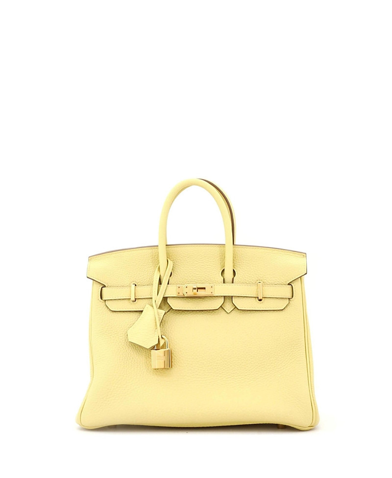 Pre-Owned HERMES Birkin 25 Handbag Yellow Togo with Gold Hardware | Bloomingdale's (US)