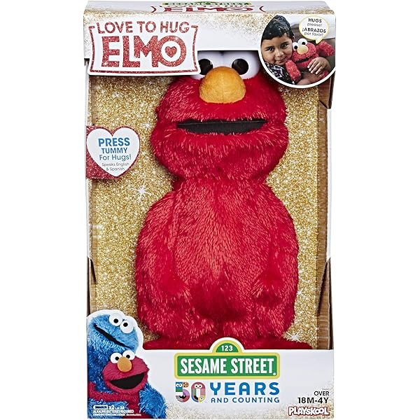 Sesame Street Little Laughs Tickle Me Elmo, Talking, Laughing 10-Inch Plush Toy for Toddlers, Kids 1 | Amazon (US)