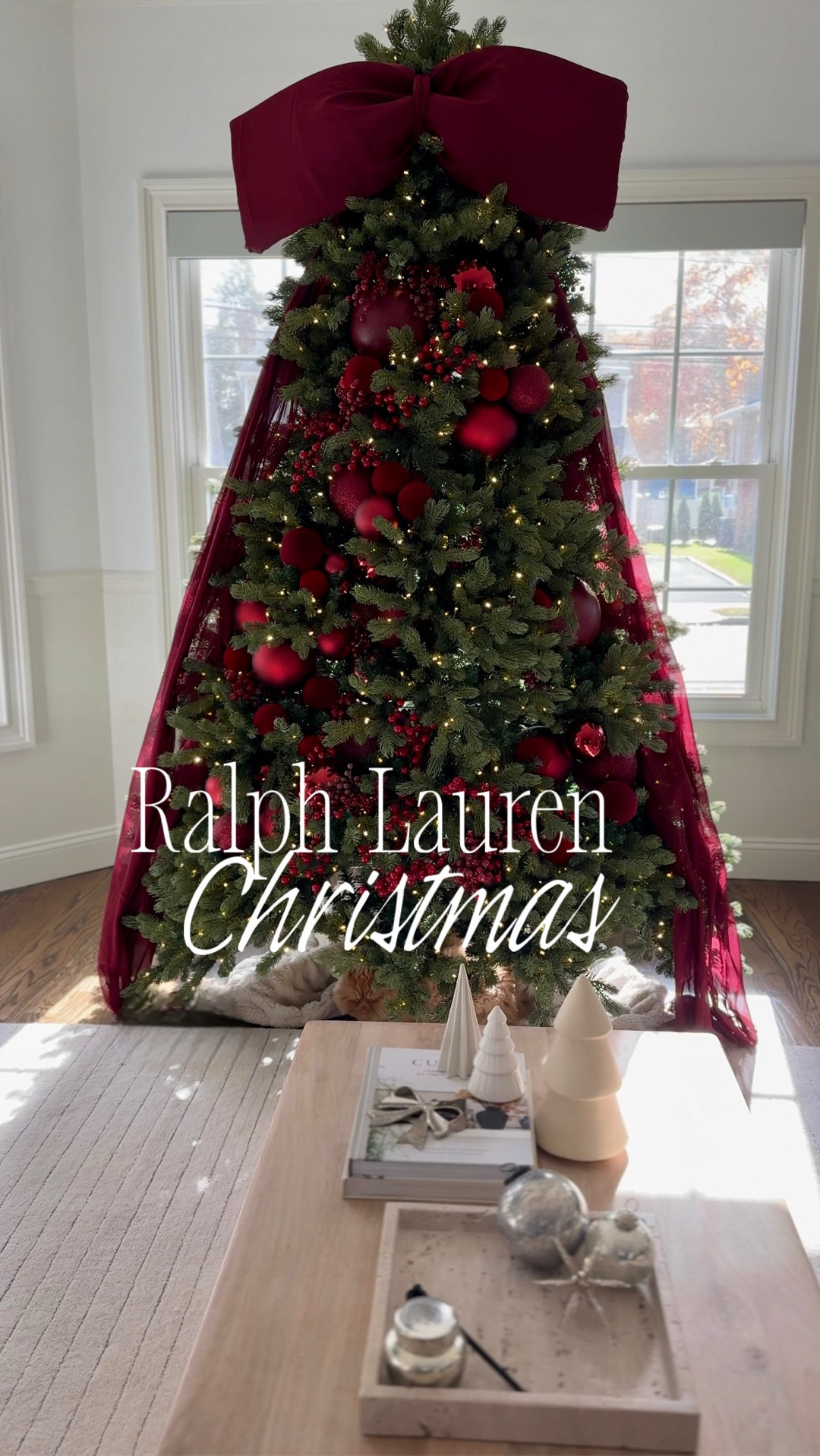 Ralph Lauren Christmas, but make it 2025. 🎄



This year I leaned into a Ralph Lauren modern classic palette — rich burgundies, deep layered reds, subtle chrome accents, and textures that feel quietly luxurious and timeless. This tree is dramatic, warm, and intentionally curated… exactly the vibe I wanted for 2025.

#ralphlauren #christmas #tree #burgundy #red #decorating #ornaments #bow #holiday

#LTKHoliday #LTKHome #LTKSeasonal