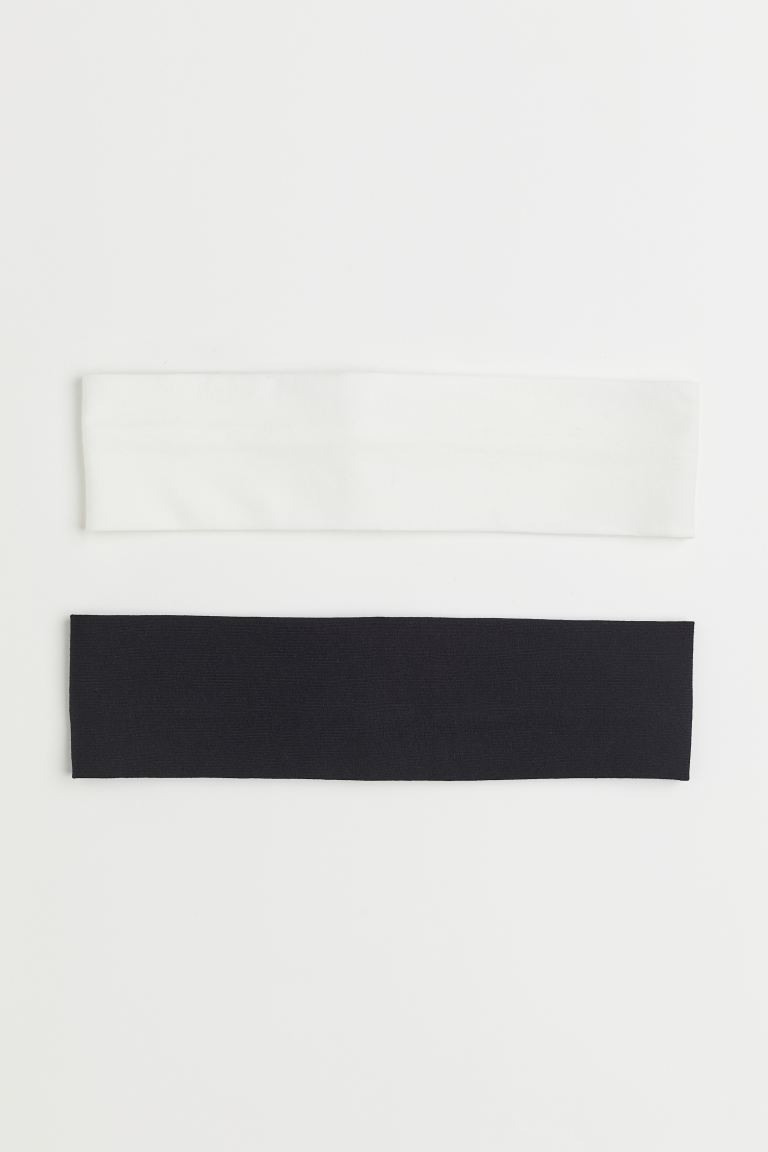 2-pack jersey headbands | H&M (UK, MY, IN, SG, PH, TW, HK)