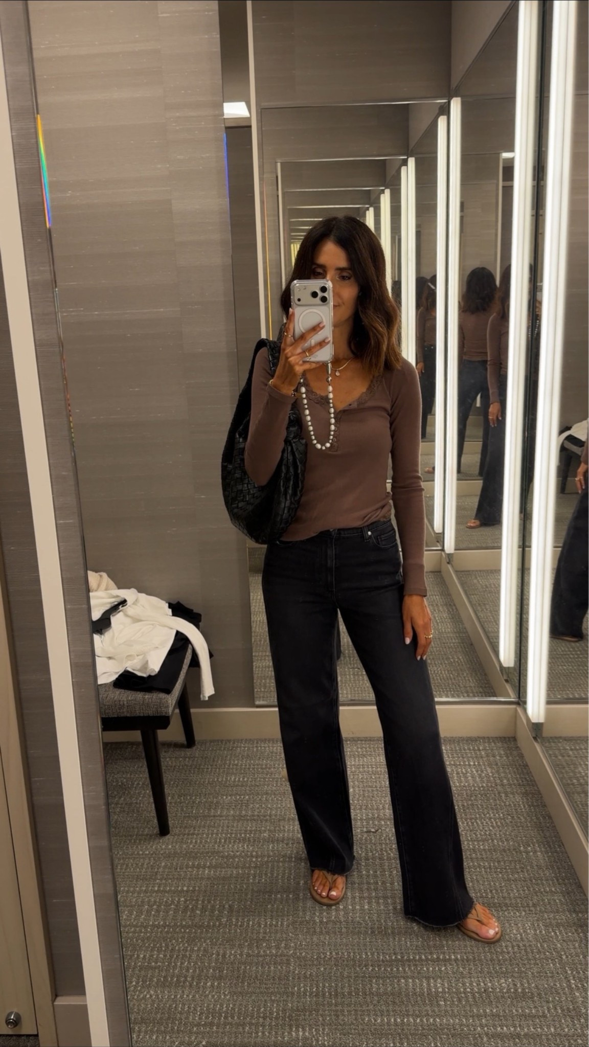 I’m just shy of 5-7” wearing the size XS laced long sleeve and my jeans run true to size. 
ICON card members can shop the sale starting tonight at 9:05 PST ✨
#stylinbyaylin #aylin #nordstrom #nsale

#LTKootd #LTKOver40 #LTKSaleAlert