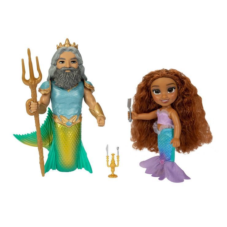 Disney’s The Little Mermaid 6" Petite Character Gift Set Ariel and Triton | Target