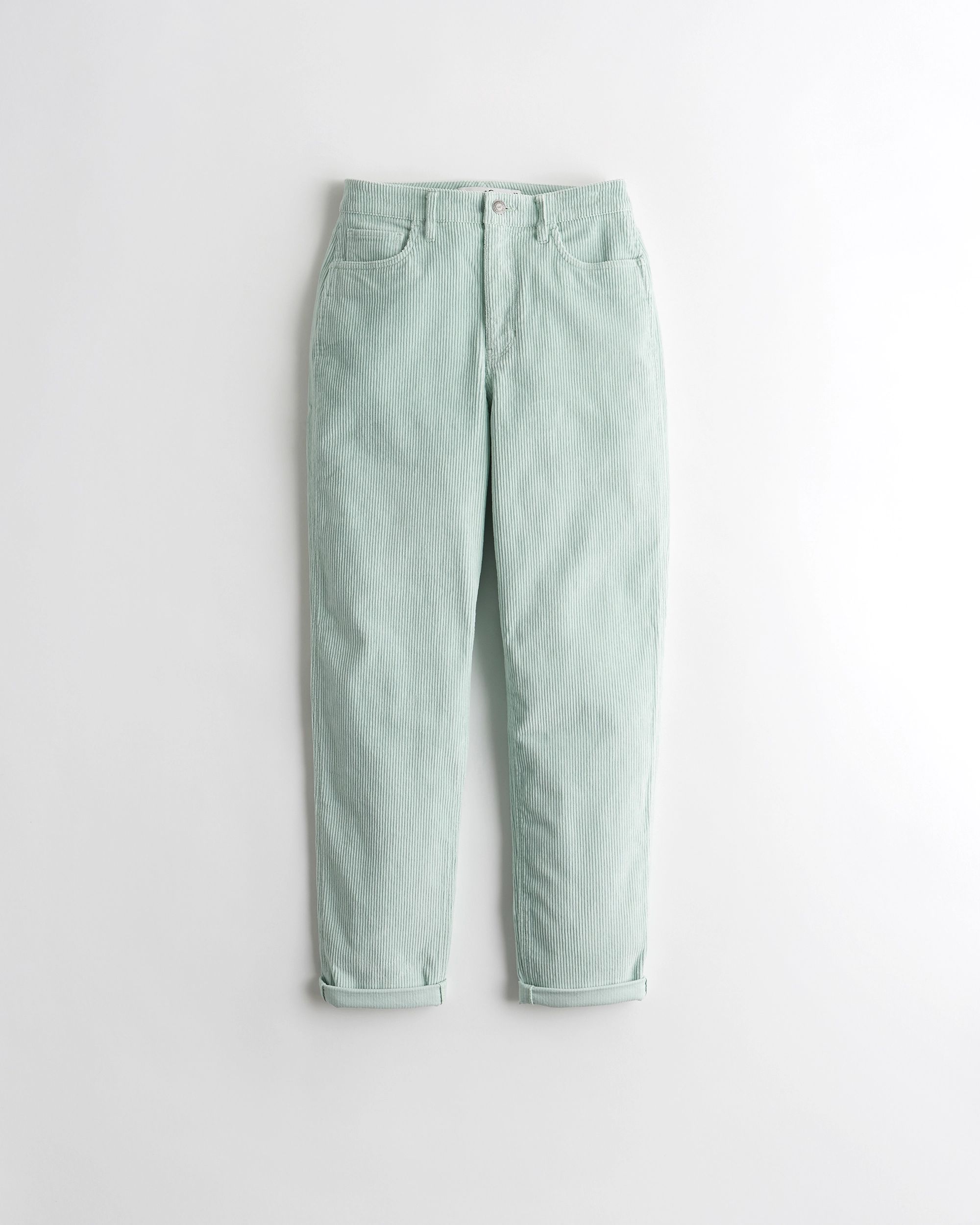 Girls Ultra High-Rise Corduroy Mom Pants from Hollister | Hollister (US)