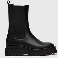 Stradivarius Flat Leather Chelsea Boots Black 2 | Stradivarius (UK)