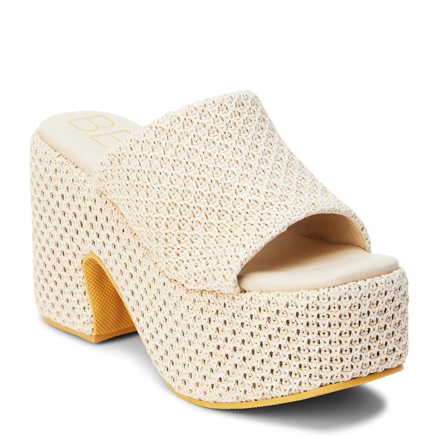 BEACH by Matisse Womens Como Block Platform Casual Sandals Casual High Heel 3" & Up - Beige | Amazon (US)