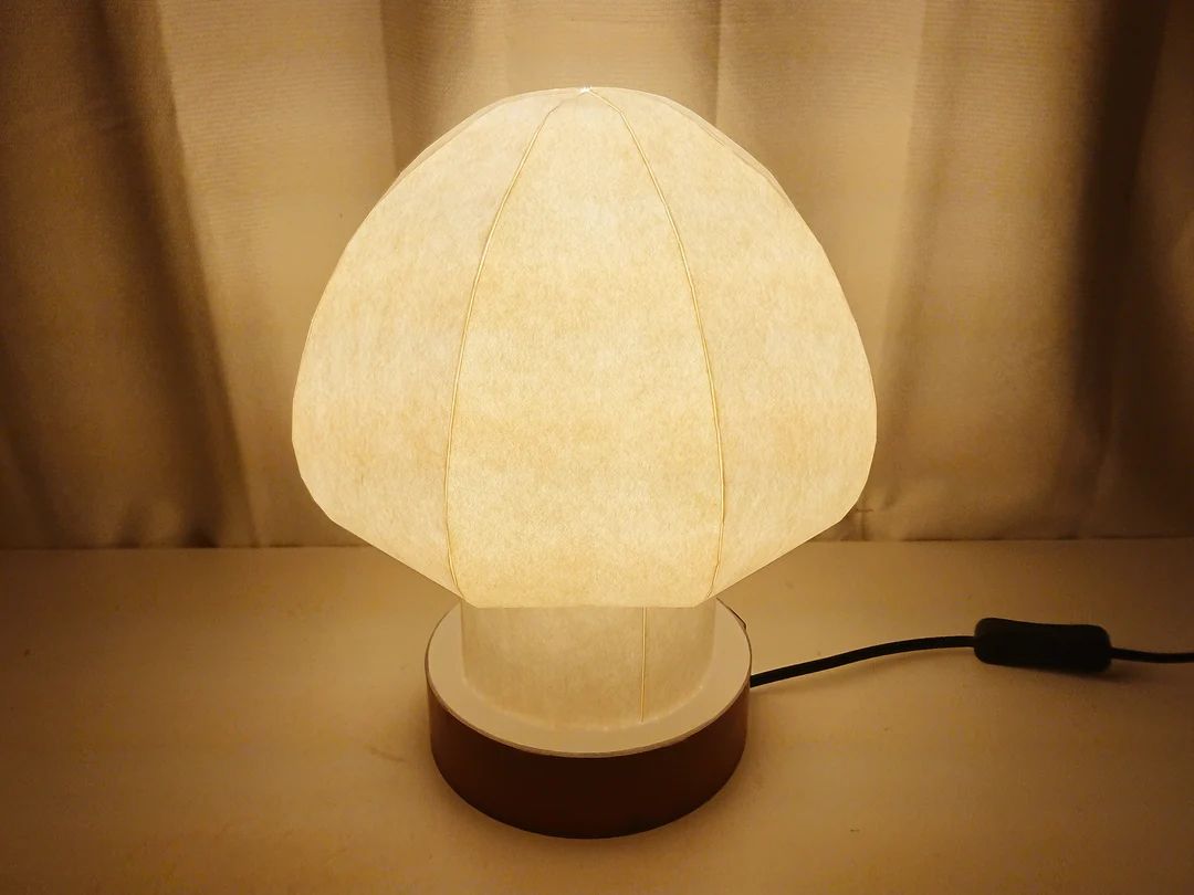 Mushroom type table lamp shade Japanese paper lamp shade | Etsy (US)